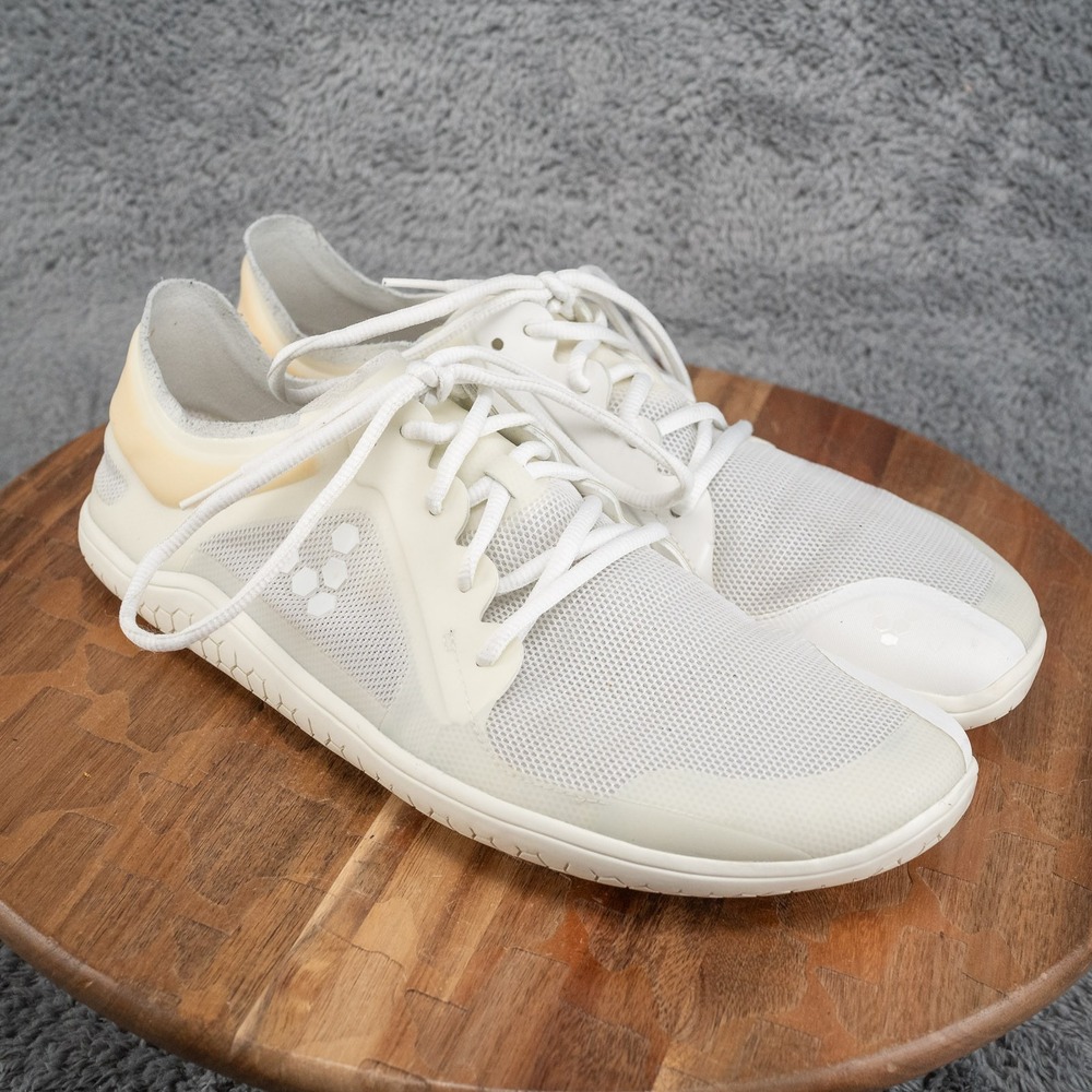 Vivobarefoot Primus Lite III White Minimalist Trainers Shoes Men Size 10 EU 43